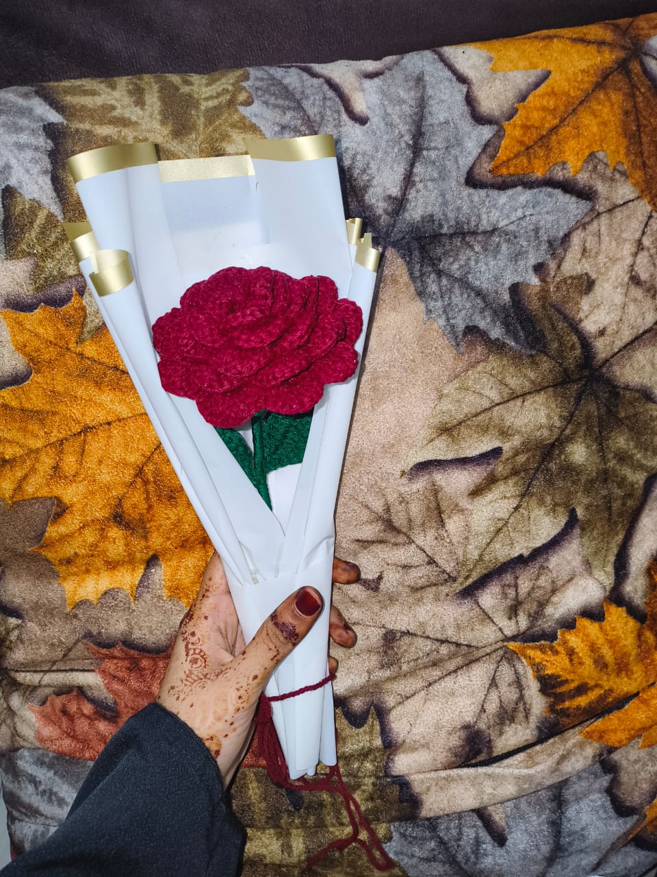 🌹 Handmade Crochet Rose Bouquet