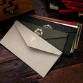 Personalized Watercolor Letter Paper and Envelope Set, Artistic Stationery, Custom Logo Stationery