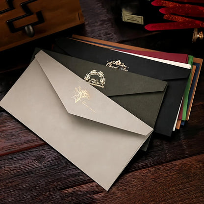Personalized Watercolor Letter Paper and Envelope Set, Artistic Stationery, Custom Logo Stationery