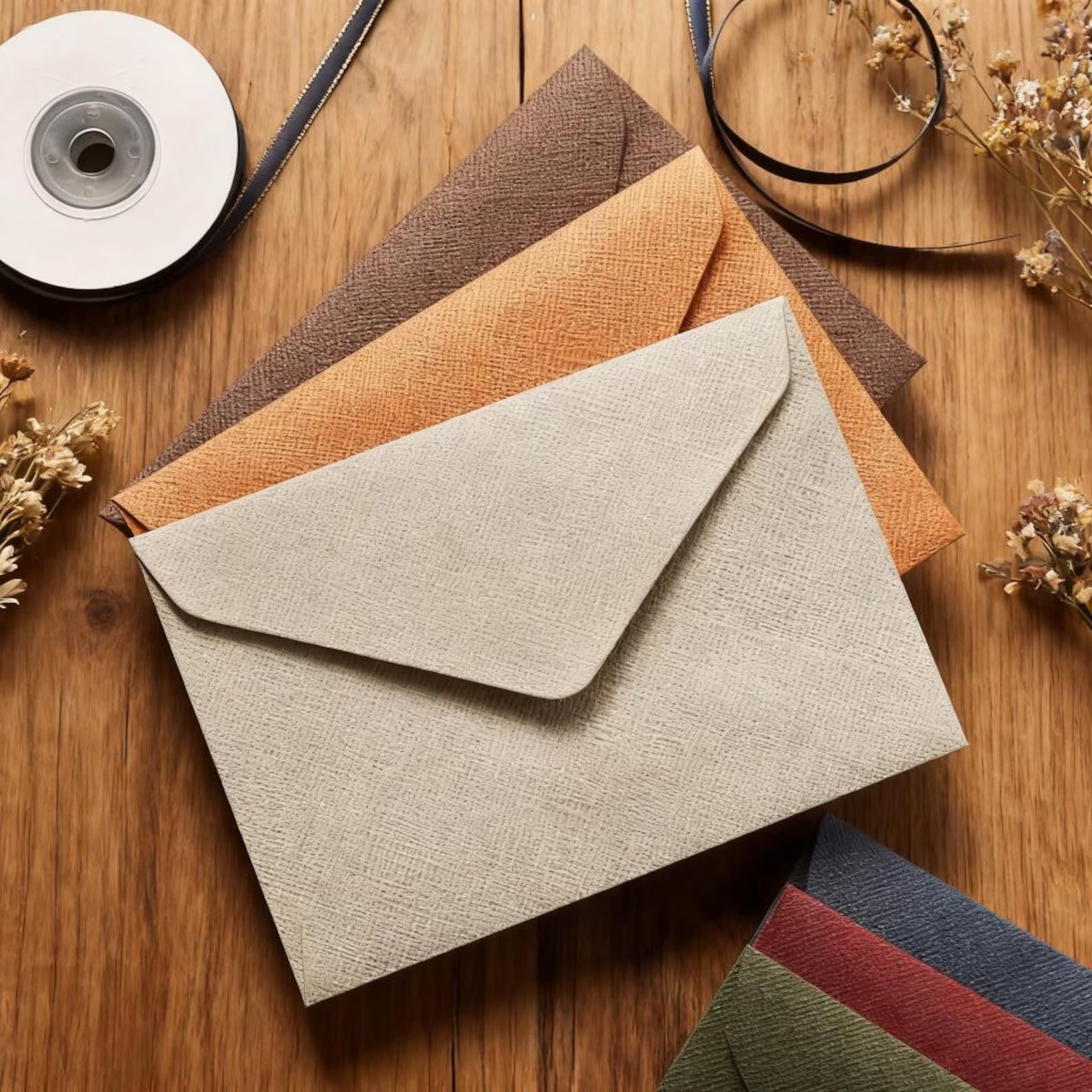 Vintage linen envelope,6.3x4.45inch,Returning letters,Wax sealed envelope,Gift card/Invitation letter/Greeting card/Wedding invitation card