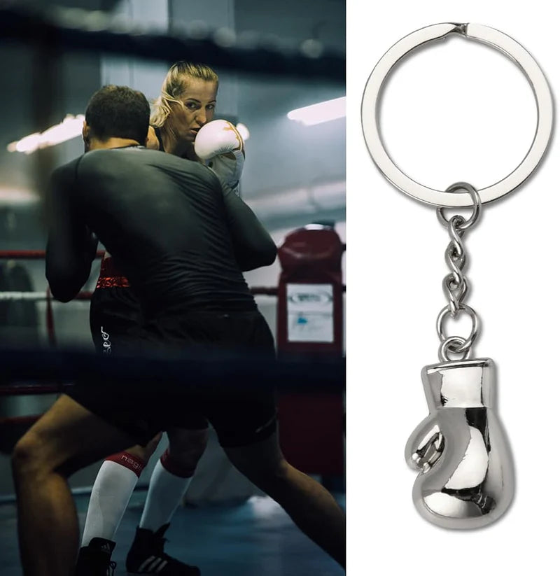 Boxing Glove Metal Keychain