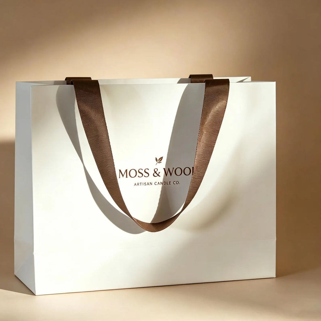 Personalized Branded Gift Bags with Satin Ribbon, Wholesale Luxury Shopping Bags Bulk, Premium Packaging for Boutique Jewelery