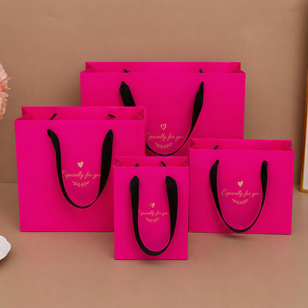 Custom Logo Paper Bags, Luxury Boutique Shopping Bags, Branded Packaging for Small Business, Retail Shopping Bags