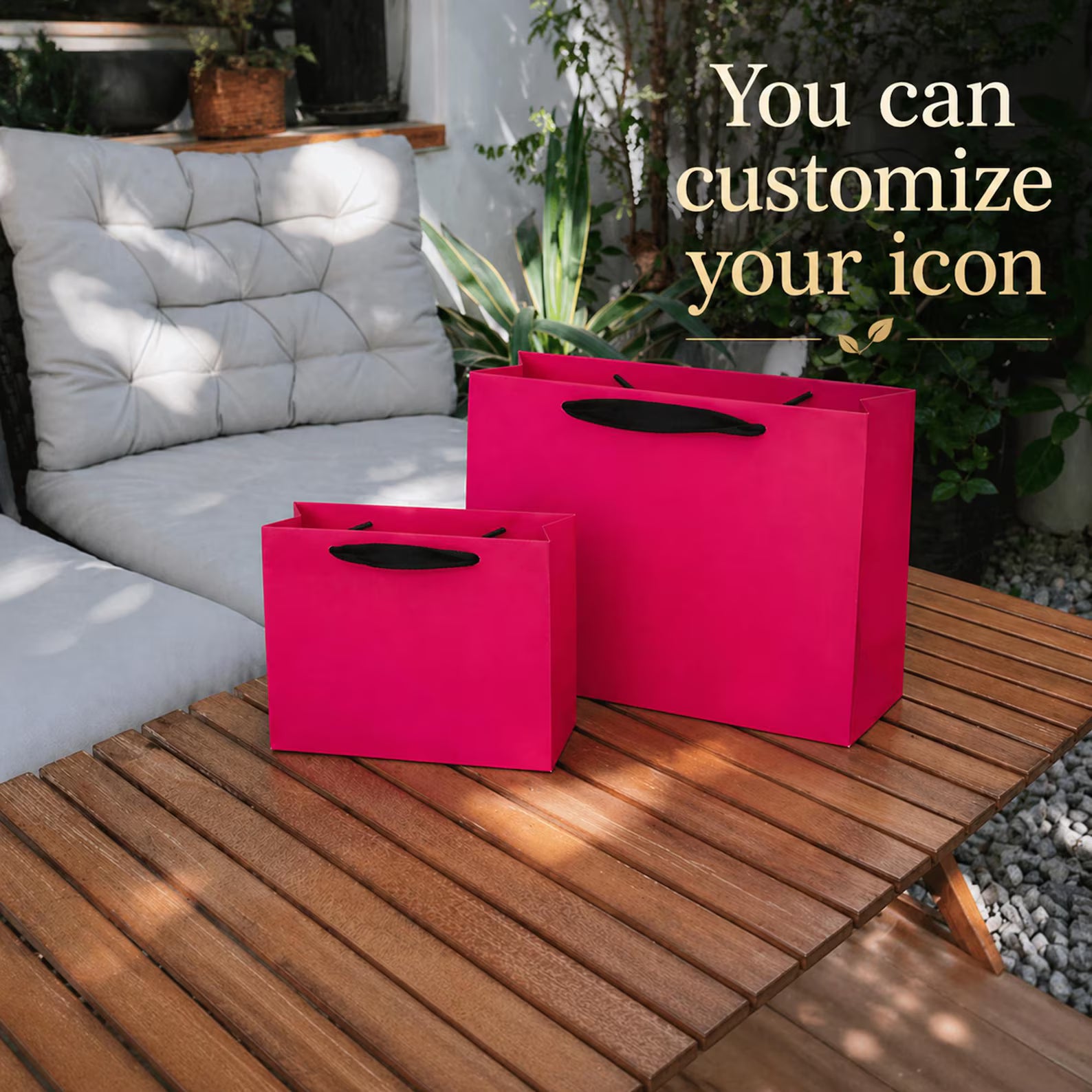 Custom Logo Paper Bags, Luxury Boutique Shopping Bags, Branded Packaging for Small Business, Retail Shopping Bags