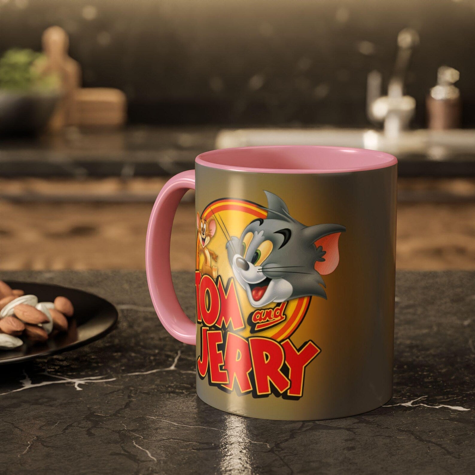 Tom & Jerry Coffee Mug for Kids & Adults | Cute Cartoon Printed Ceramic Tea & Coffee Cup | Funny Anime Mug for Home, Office & School | Birthday Gift for Tom & Jerry Fans