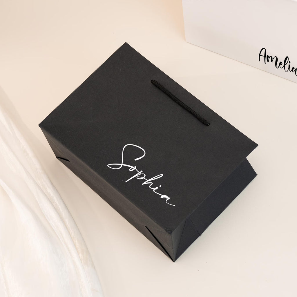 Personalized Bridesmaid Gift Bags, Wedding Gift Bags, Bridal Party Gift Bags, Bachelorette Party Bags, Thank You Gift Bag, Elegant Gift Bags