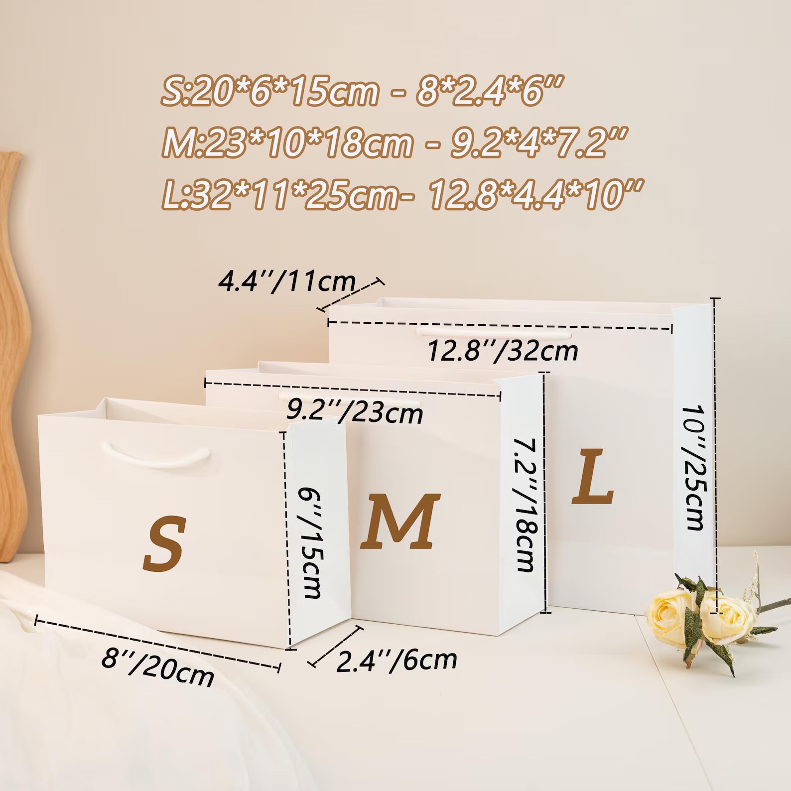 Personalized Bridesmaid Gift Bags, Wedding Gift Bags, Bridal Party Gift Bags, Bachelorette Party Bags, Thank You Gift Bag, Elegant Gift Bags