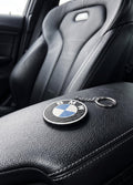 BMW Carbon Fiber Style Metal Keychain – Premium Luxury Car Key Accessory