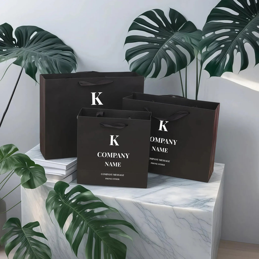 Personalized Business Gift Bags, Any Logo Gift Bag For Clients, Party favor Paper Bag