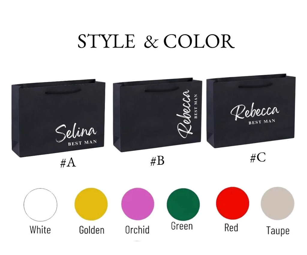 Personalized Business Gift Bags, Any Logo Gift Bag For Clients, Party favor Paper Bag
