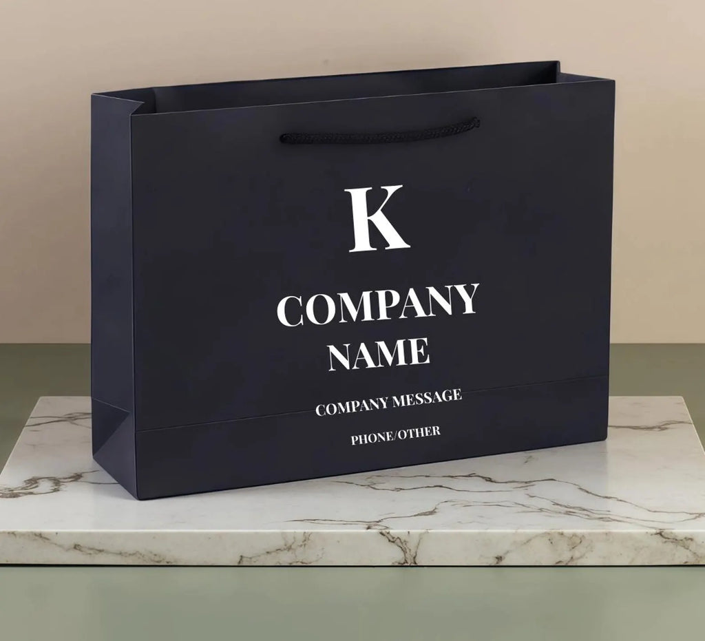 Personalized Business Gift Bags, Any Logo Gift Bag For Clients, Party favor Paper Bag