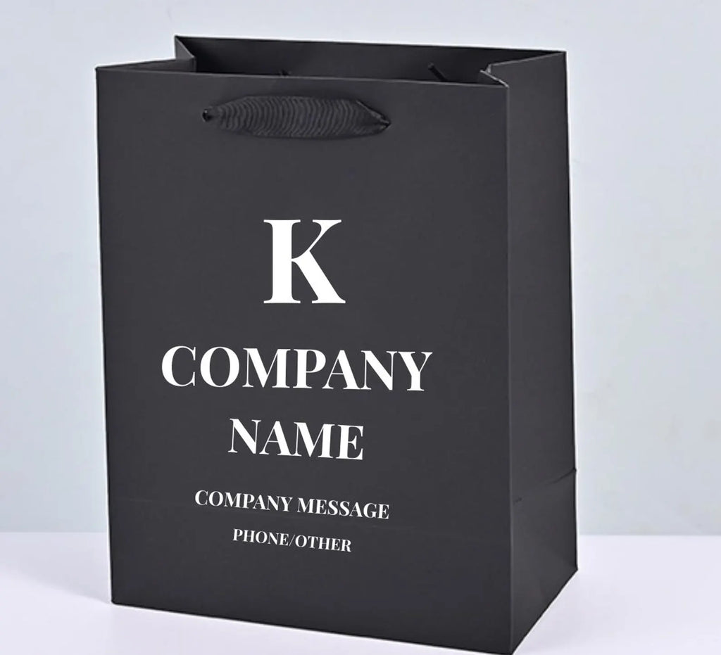Personalized Business Gift Bags, Any Logo Gift Bag For Clients, Party favor Paper Bag