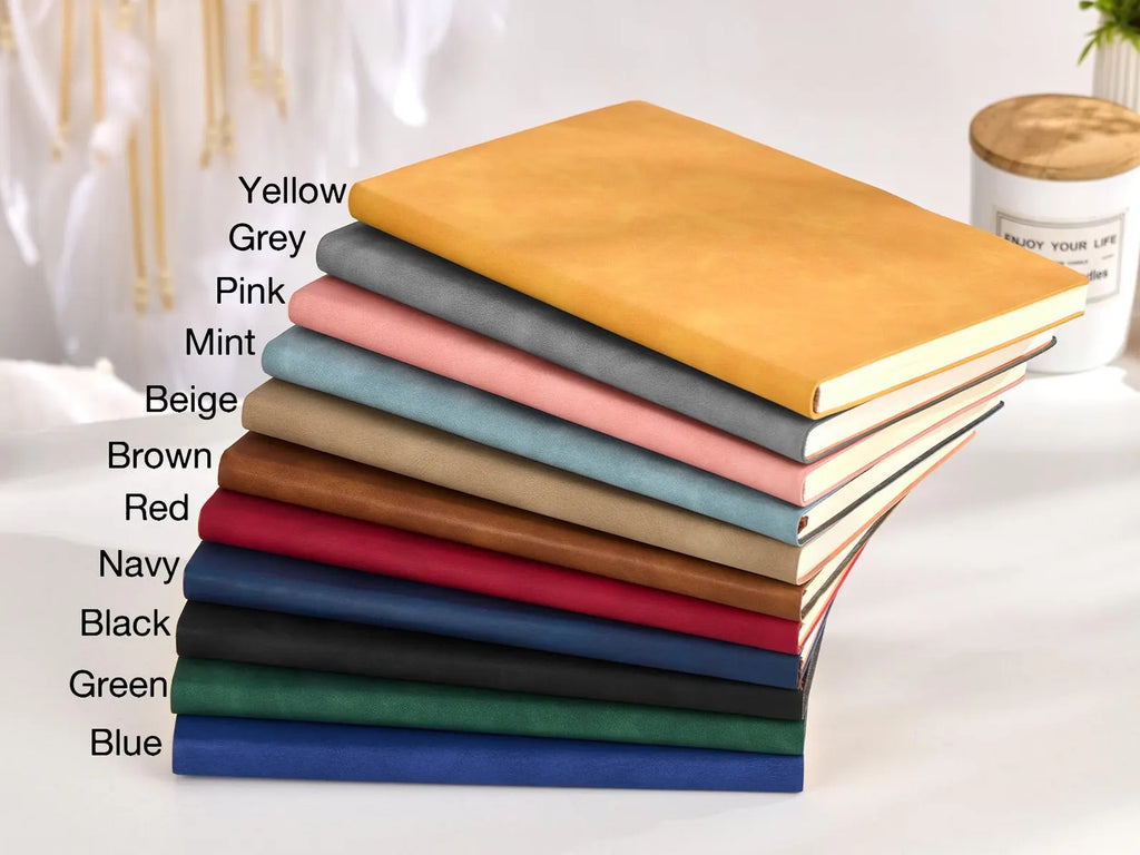 Personalized Leather Teacher Journal – Custom Name Engraved Notebook for Teacher Appreciation Gifts